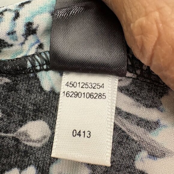 2/$30 White House Black Market Floral Ruffled Tank Sleeveless Blouse Small #9904 - Picture 6 of 9